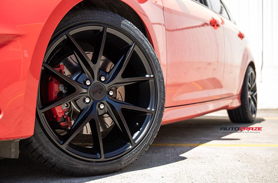 FORD FOCUS  5 STUD  MISANO MATTE BLACK